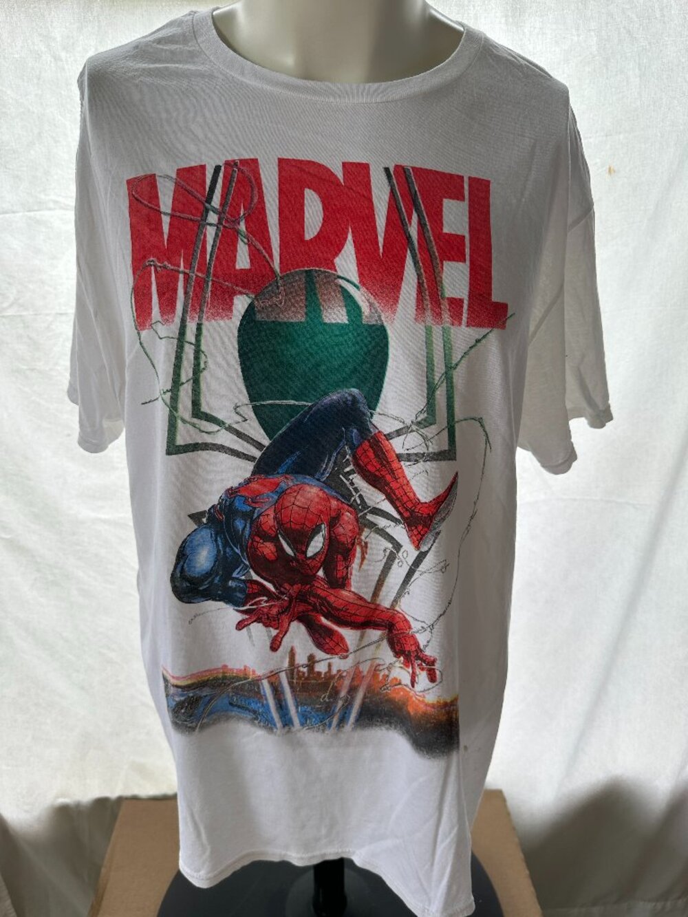 Spider-Man Marvel Men's White T Shirt Size XL